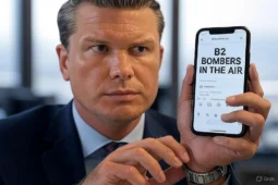 Trump Administration Contends That Military Plans Are Safer on Signal and Other Anonymous Yellow Ghost Shaped Apps Than Hillary’s Email- Hegseth with phone