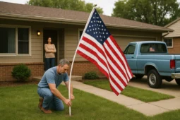 Area Man Realizes 'I Hate This Country' Means Very Different Things to Different People- Patriot American Flag
