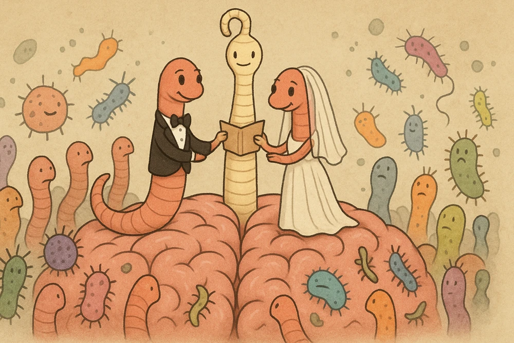 RFK, Jr.’s Brain Worm Marries, Plans Family- worm wedding