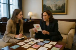 Kamala Inks New Meet-n-Greet Role- Kamala Harris cards