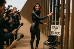 Noem Unveils Playlist to Accompany Painting of Border Wall- Kristi Noem